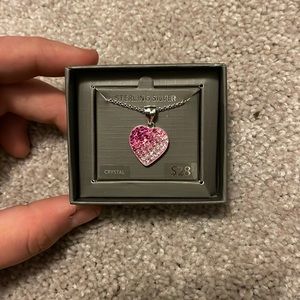 Sterling silver heart necklace